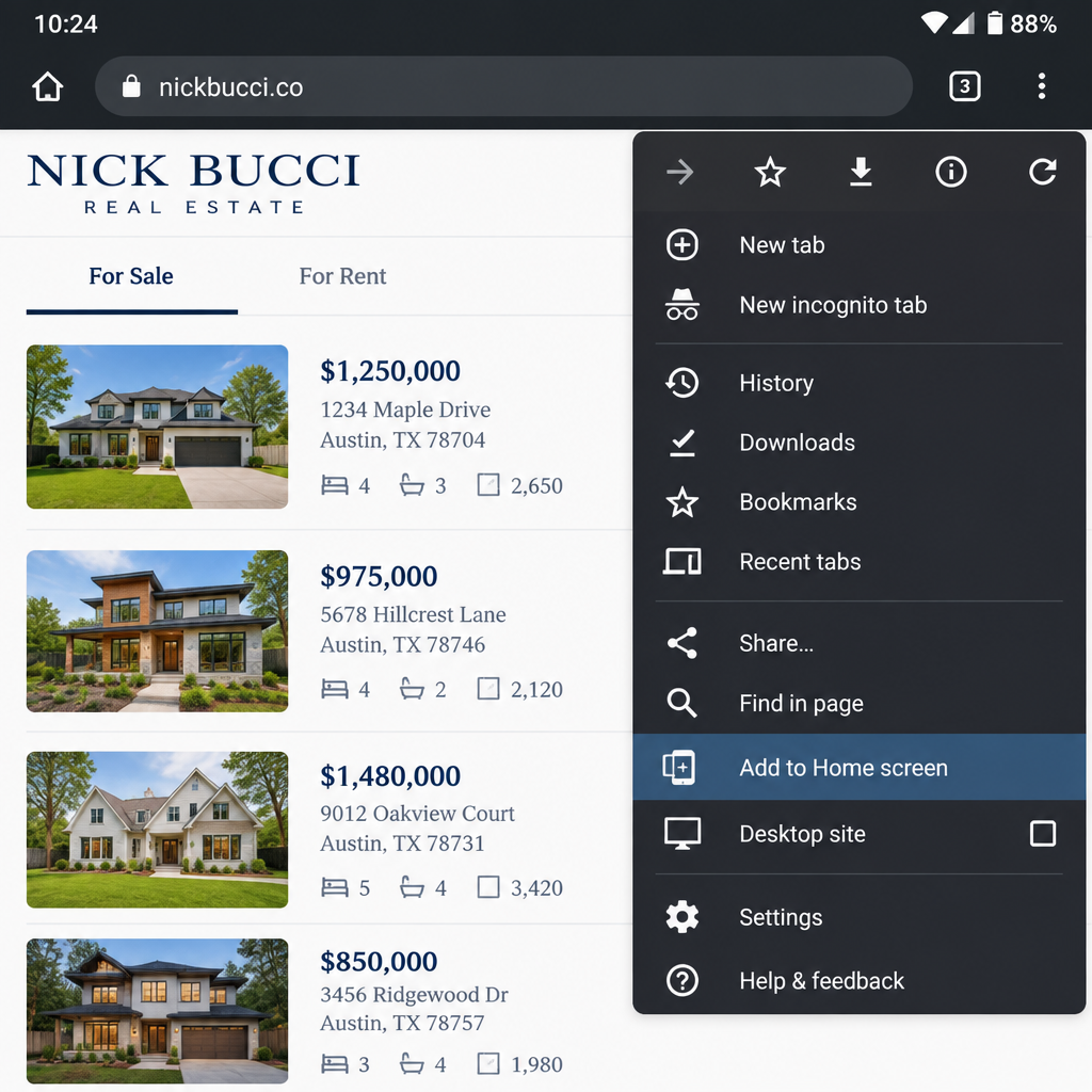 Android step 2 screenshot